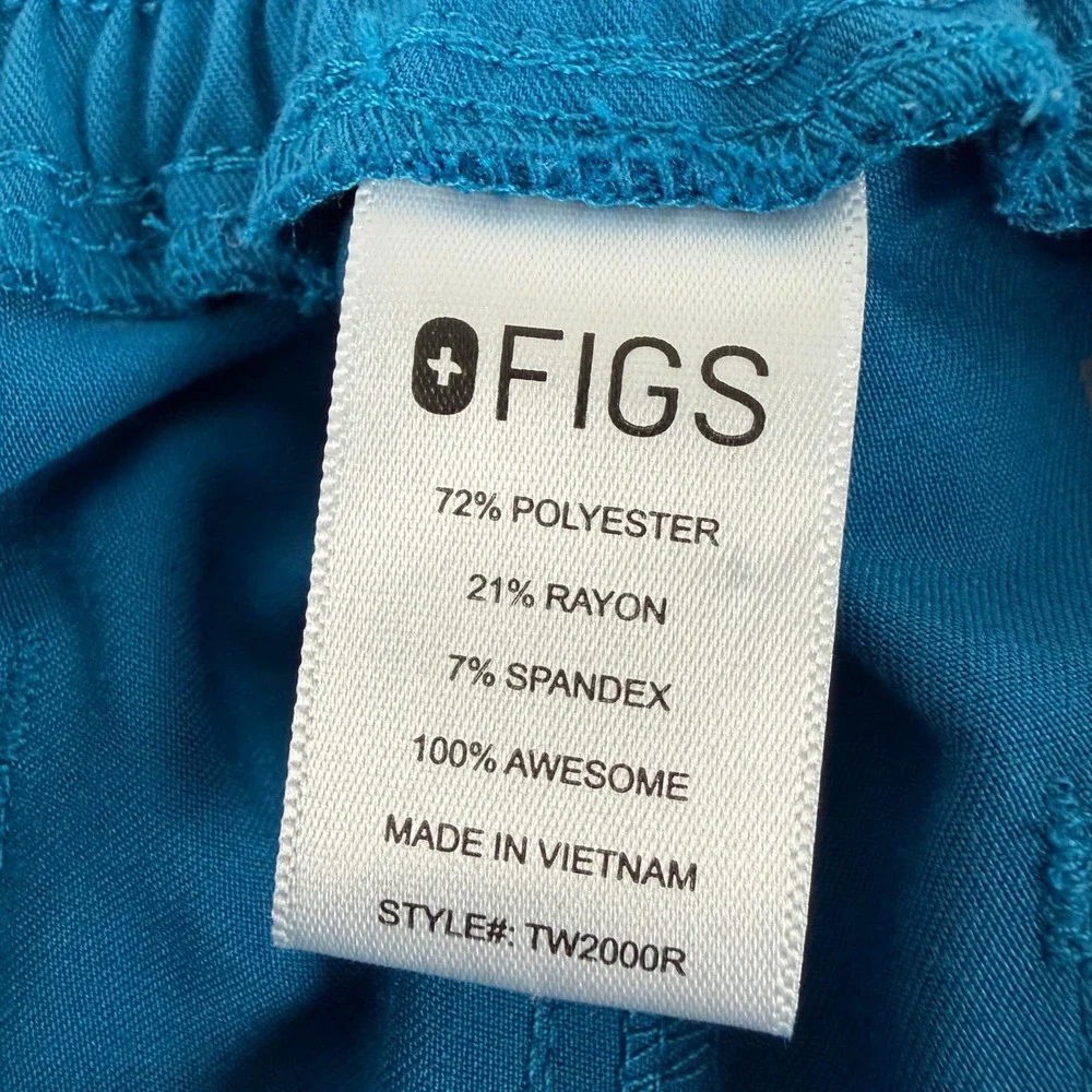 FIGS Scrub Pants Unisex S Blue Jogger Drawstring Technical‎ Collection Medical